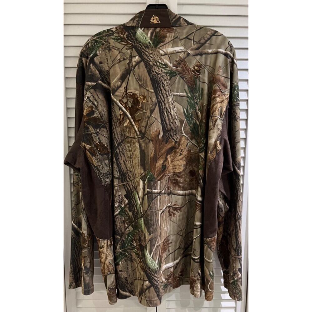 Rocky Men's Poly 1/4-Zip L/S Pullover 2XL Camouflage A+